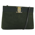 Salvatore Ferragamo Vala Shoulder Bag Suede - image 1