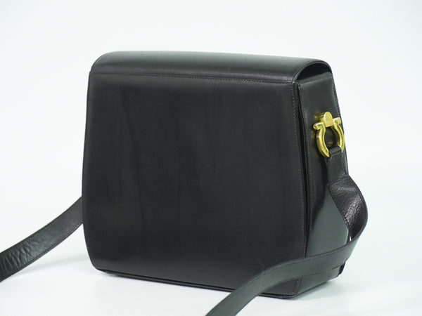 Salvatore Ferragamo Gancini Shoulder Bag Leather