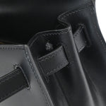 Hermes Kelly Handbag Black Box Calf with Gold Hardware 28 - image 20