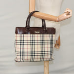 Burberry Nova Check Tote Canvas and Leather - image 13