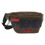 Fendi Mania Logo Waist Bag Zucca Coated Canvas - image 16