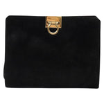 Salvatore Ferragamo Gancini Chain Shoulder Bag Suede - image 17