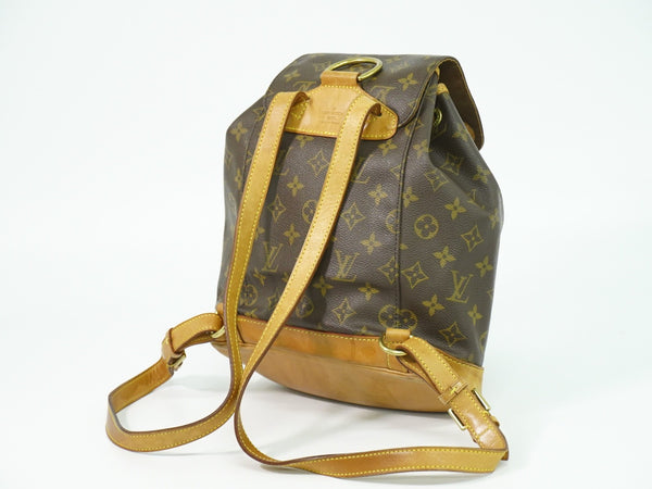 Louis Vuitton Vintage Montsouris Backpack Monogram Canvas MM