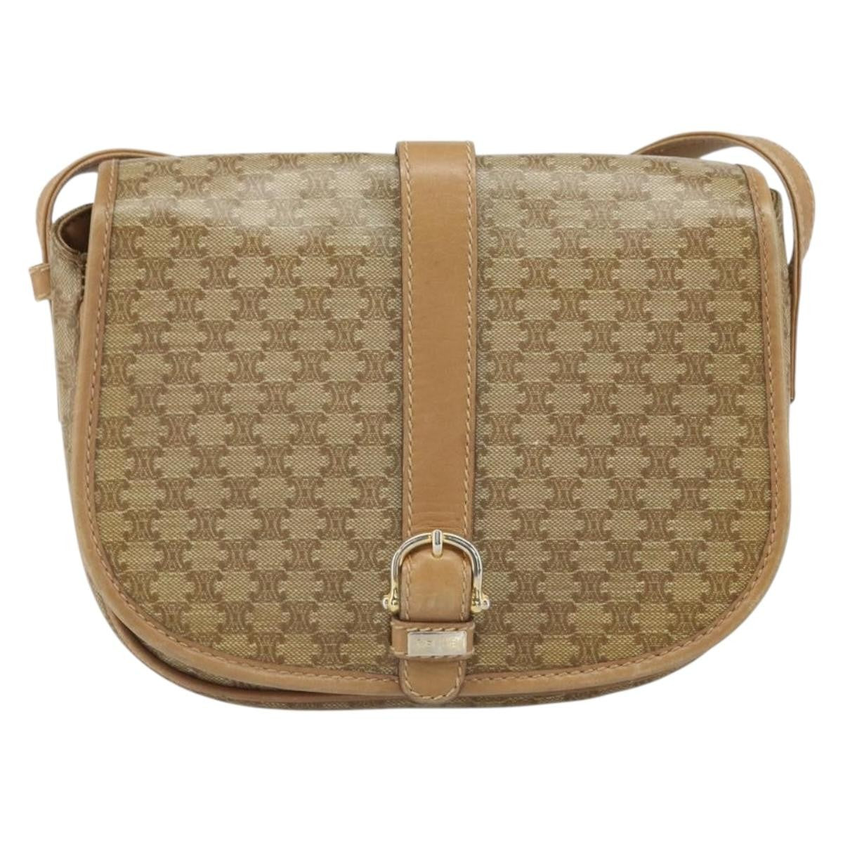 Celine Vintage Macadam Shoulder Bag Canvas Small - image 1