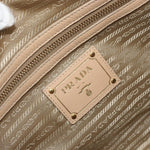 Prada Front Zip Convertible Satchel Cervo Leather Medium - image 6