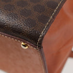 Celine Vintage Convertible Top Handle Bag Macadam Coated Canvas Medium - image 12