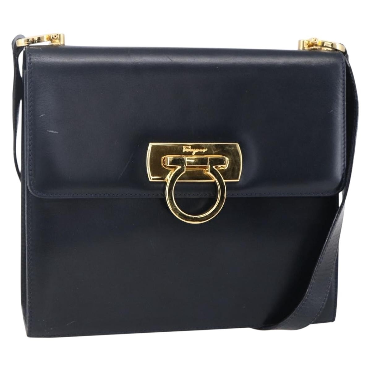Salvatore Ferragamo Gancini Shoulder Bag Leather - image 1