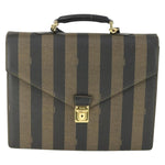 Fendi Vintage Pequin Briefcase Bag Coated Canvas Large - image 1