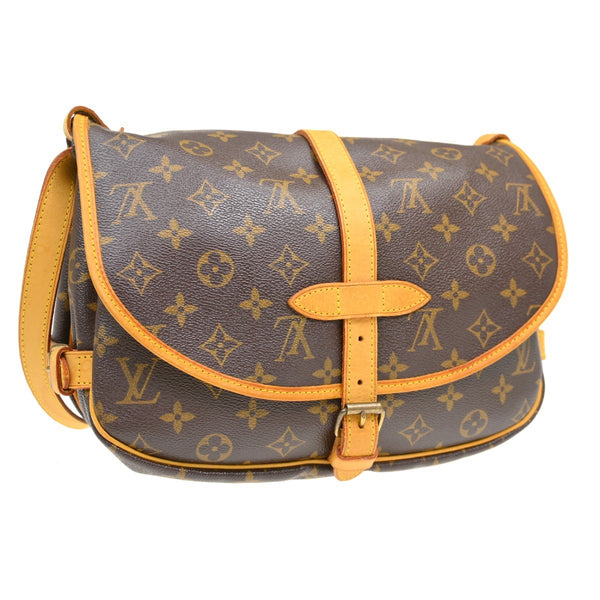 Louis Vuitton Saumur Handbag Monogram Canvas 30