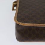 Celine Vintage Macadam Circle Logo Shoulder Bag Canvas and Leather - image 7