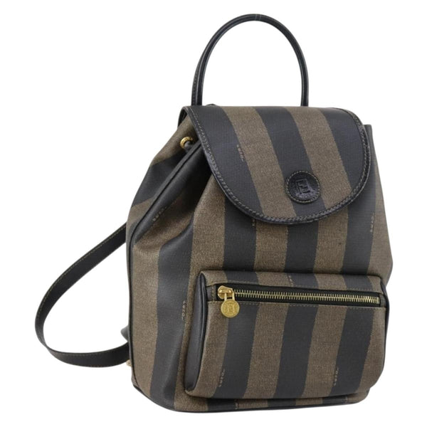Fendi Pequin Front Pocket Backpack Coated Canvas Small - image 1