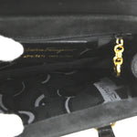 Salvatore Ferragamo Gancini handbag Suede - image 5