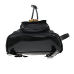 Gucci Vintage Bamboo Backpack Nylon and Patent Leather Mini - image 11