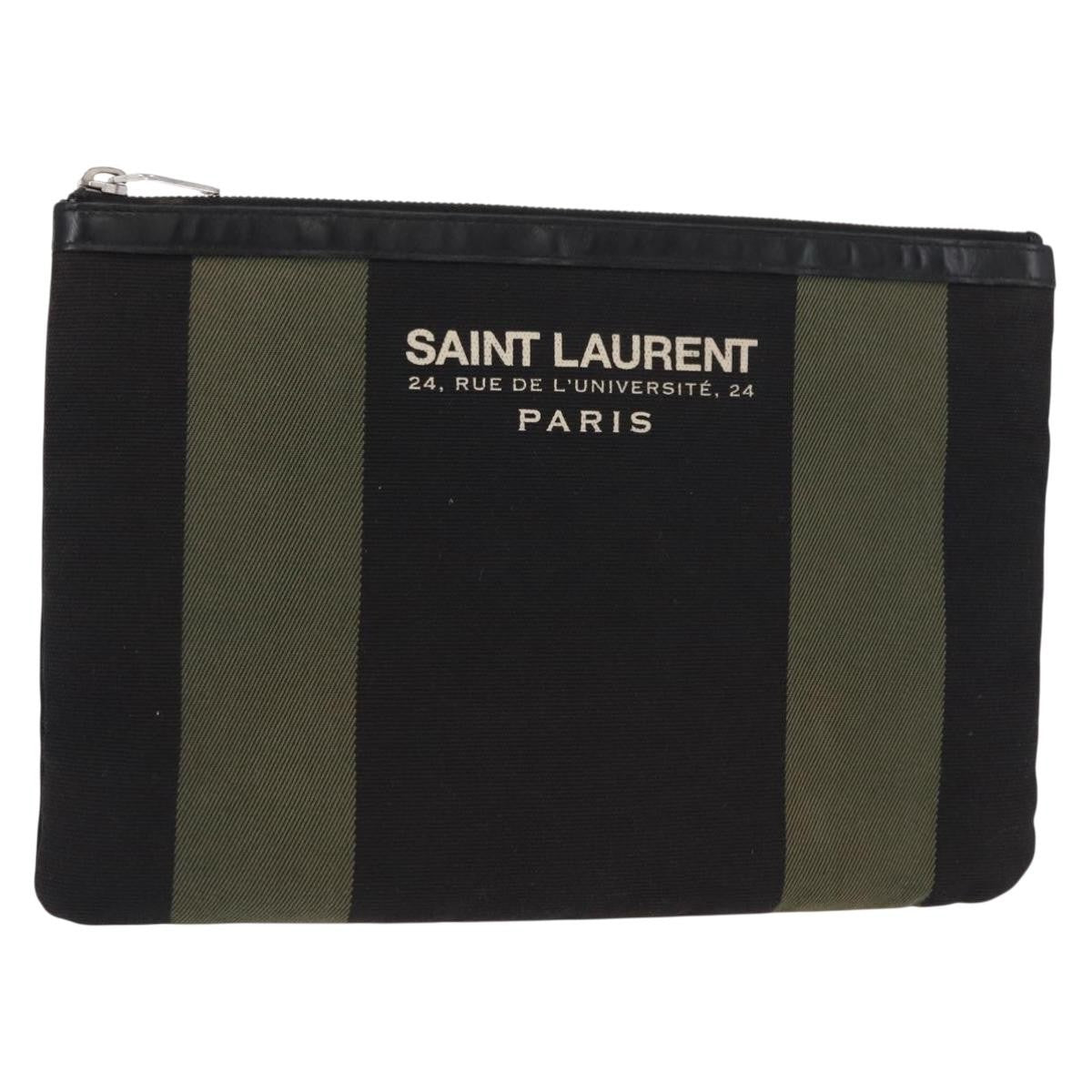 Saint Laurent Beach Zip Pouch Canvas Medium - image 1