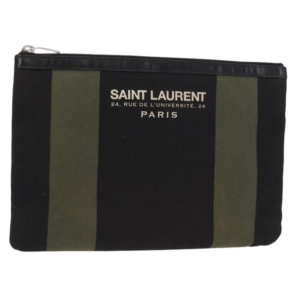 Saint Laurent Beach Zip Pouch Canvas Medium - image 1