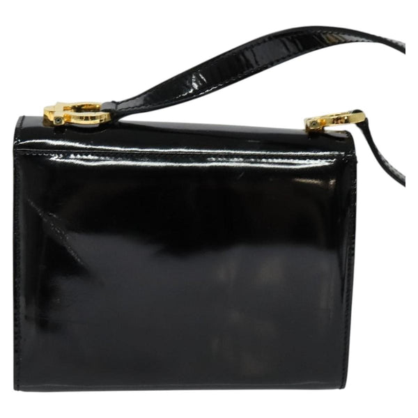 Salvatore Ferragamo Gancini Shoulder Bag Patent Leather