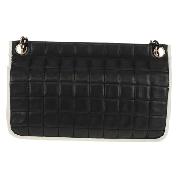 Chanel Chocolate Bar Mademoiselle Shoulder Bag Quilted Lambskin Medium