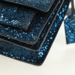 Saint Laurent Sunset Satchel Glitter Small - image 8