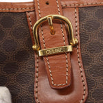 Celine Vintage Macadam Shoulder Bag Canvas and Leather - image 13