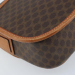 Celine Vintage Macadam Shoulder Bag Canvas and Leather - image 12