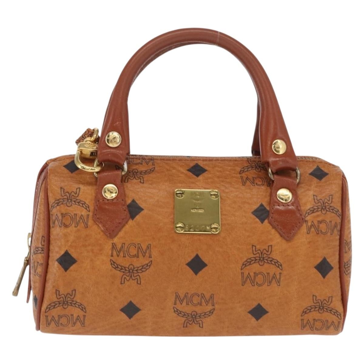 MCM Visetos Handbag Canvas and Leather - image 1