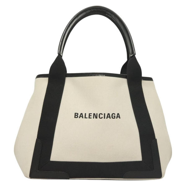 Balenciaga Navy Cabas Canvas with Leather Medium - image 1