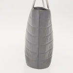 Chanel Vintage Chocolate Bar Metal Ring Tote Quilted Lambskin Medium - image 3