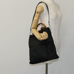 Gucci Vintage Bamboo Handle Bag Nylon - image 14