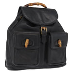 Gucci Vintage Bamboo Backpack Leather - image 13