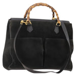 Gucci Vintage Diana Bamboo Top Handle Tote Ostrich Medium - image 18
