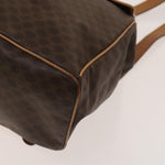 Celine Vintage Drawstring Flap Backpack Macadam Coated Canvas - image 12