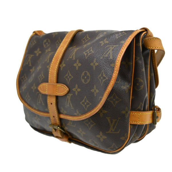 Louis Vuitton Saumur Handbag Monogram Canvas 30