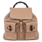 Gucci Vintage Bamboo Backpack Leather - image 1