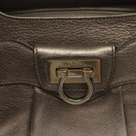 Salvatore Ferragamo Gancini handbag Leather - image 12