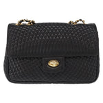 Bally Vintage Chain Shoulder Bag Quilted Leather - image 1