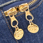 Chanel Vintage CC Vanity Case Denim - image 10