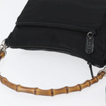 Gucci Vintage Bamboo Shoulder Bag Nylon - image 6