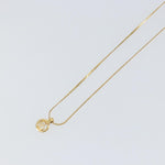 Christian Dior CD Round Pendant Necklace Metal - image 5