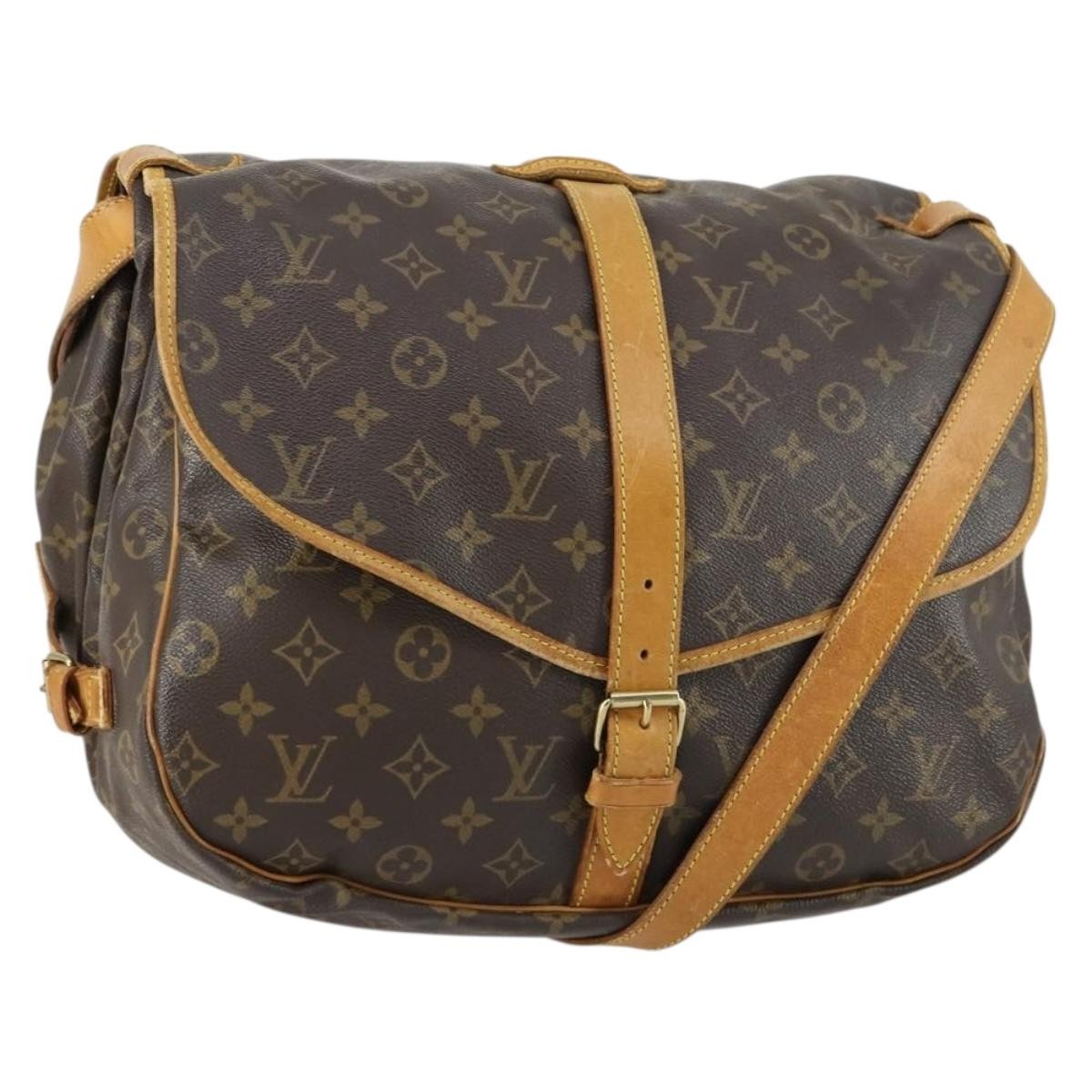 Louis Vuitton Saumur Handbag Monogram Canvas 35 - image 1