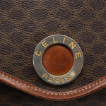 Celine Circle Logo Macadam Pouch Canvas and Leather - image 12