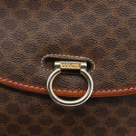 Celine Vintage Macadam Shoulder Bag Canvas and Leather - image 13