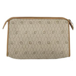 Christian Dior Vintage Honeycomb Zip Pouch Canvas and Leather - image 2
