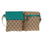 Gucci Vintage Double Belt Bag GG Canvas with Leather Small - image 20