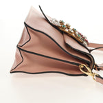 Miu Miu Madras Crystal Buckle Shoulder Bag Leather Small - image 4