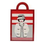 Chanel Vintage Portrait Tote Printed Leather and Quilted Patent Tall - image 18