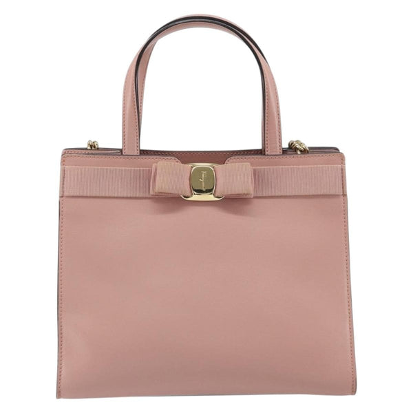Salvatore Ferragamo Vara Bow Top Handle Convertible Tote Leather Medium - image 1