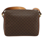 Celine Vintage Macadam Circle Logo Shoulder Bag Canvas and Leather - image 2