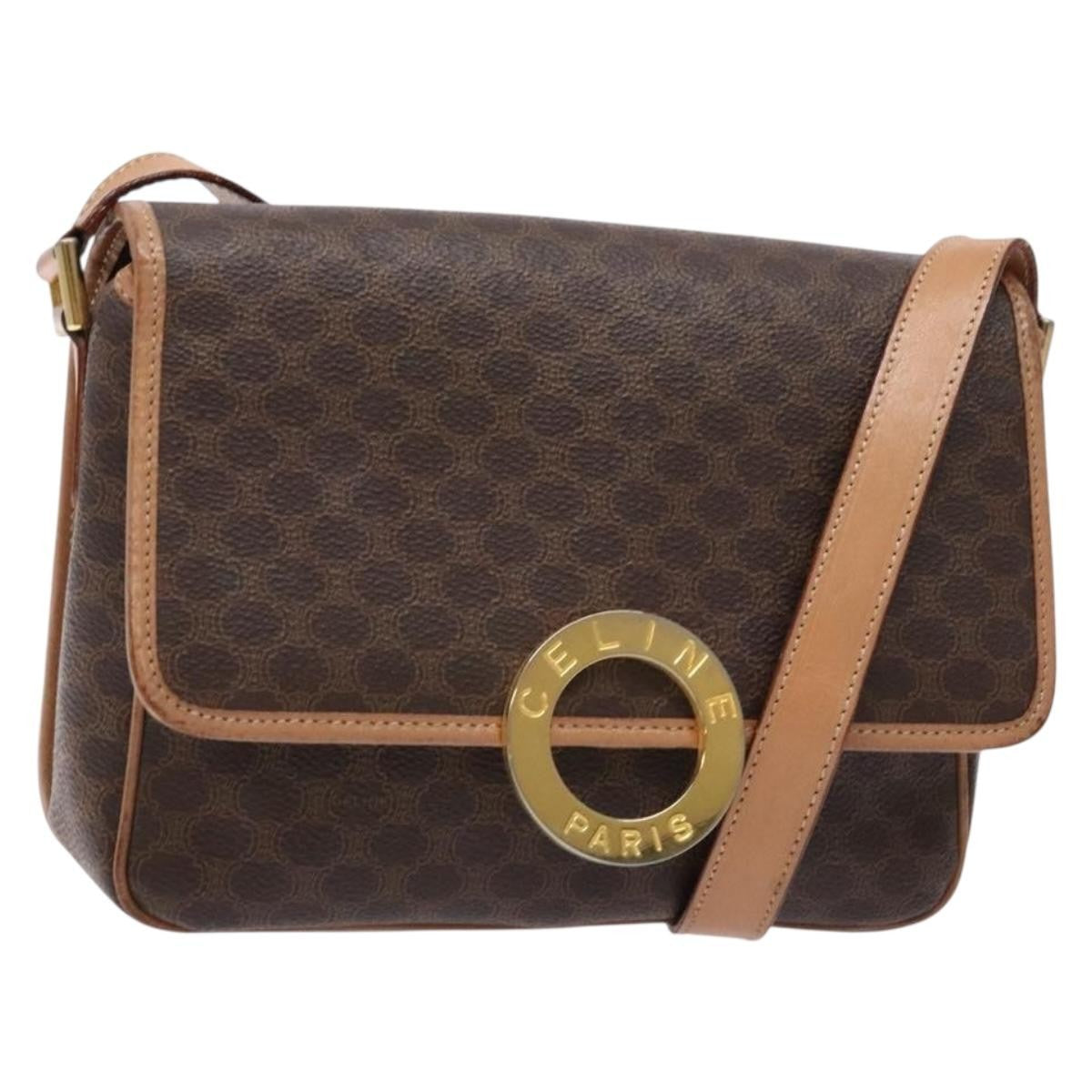 Celine Vintage Macadam Shoulder Bag Canvas Medium - image 1