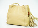 Chanel Vintage CC Tassel Shoulder Bag Lambskin Small - image 2