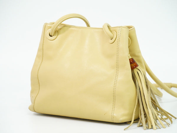 Chanel Vintage CC Tassel Shoulder Bag Lambskin Small